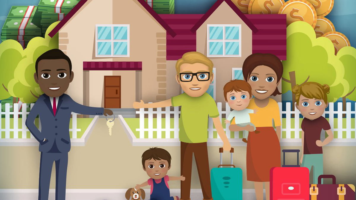 a family in BitLife