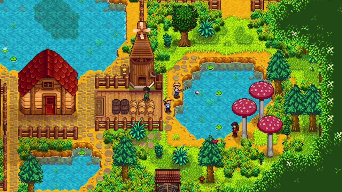 Fishing in Stardew Valley