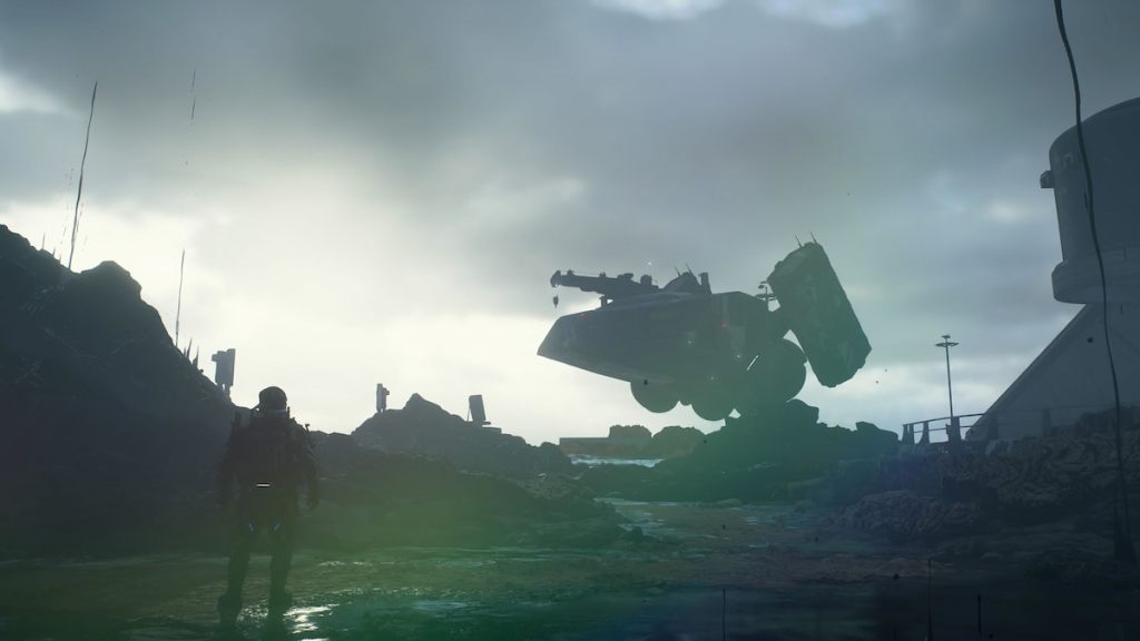 Death Stranding 2 DHV Magellan silhouette