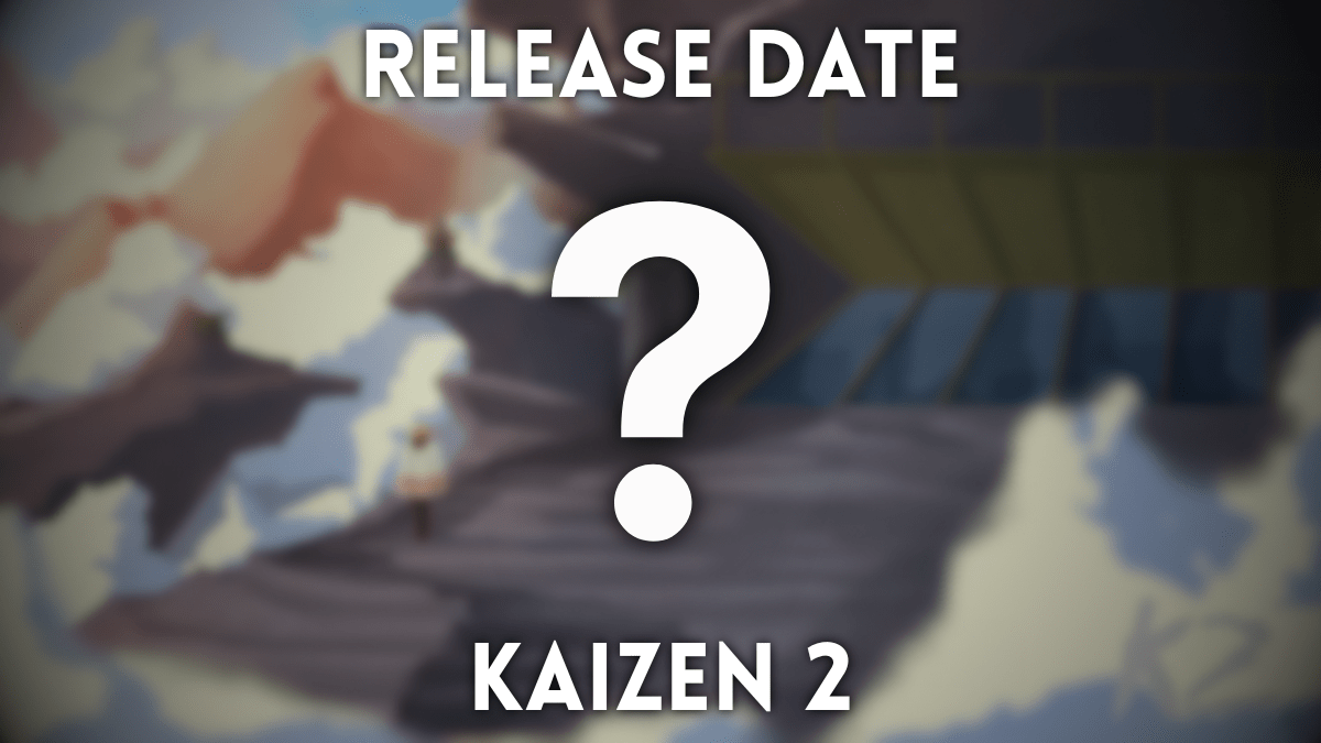 Cover image of Kaizen 2 on Roblox with a question mark in the middle of it.